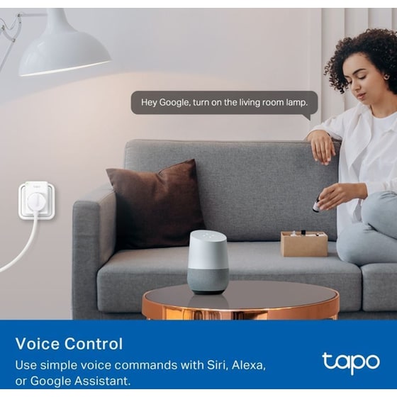 Έξυπνη πρίζα ρεύματος TP-Link Tapo P100M με Wi-Fi, Bluetooth - 2300W image 5