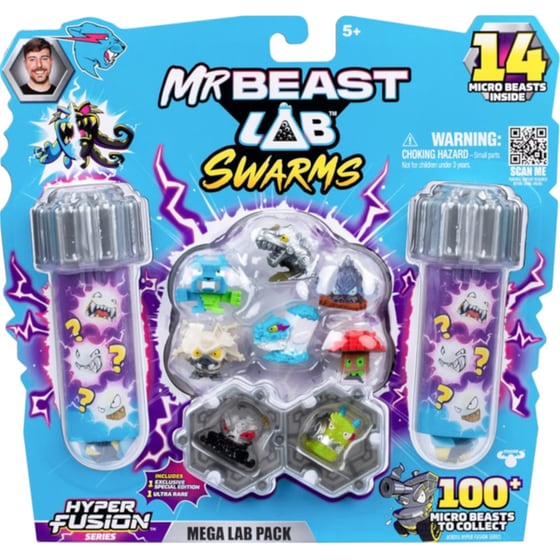 Mr Beast Lab Swarms Hyper Fusion Giochi Preziosi Mega Lab Pack 14 Φιγούρες (BTR17000) image 0