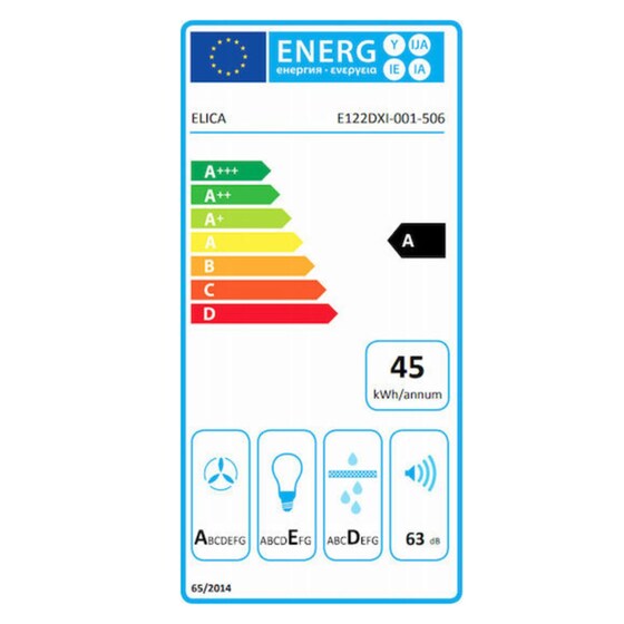 ELICA ELITE 35 GRIX/A/60 60 cm Inox Απορροφητήρας Συρόμενος image 3
