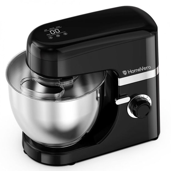 Κουζινομηχανή HOMEVERO HV-ICM1800B 1800 W 5 L Μαύρο/Ασημί image 1