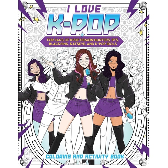 I Love K-pop Coloring and Activity Book image 0