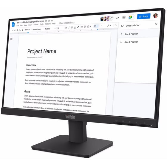 Lenovo ThinkVision S22-4e 21.5" IPS Flat 100Hz 6ms image 2