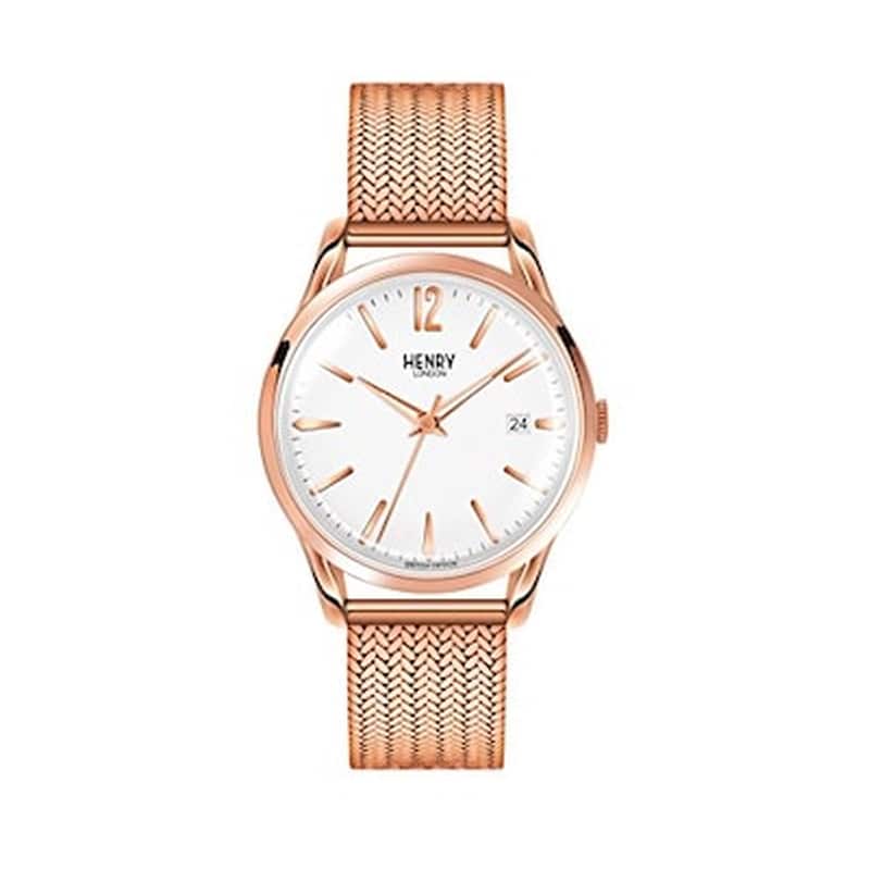 HENRY LONDON Henry London Unisex Richmond Quartz Watch With White Dial Analogue Display
