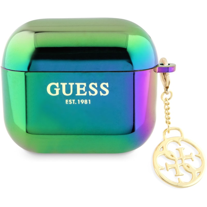 GUESS Θήκη Guess για Apple AirPods 3rd Gen 4G Charm GUA3HPLIGEK - Πράσινο