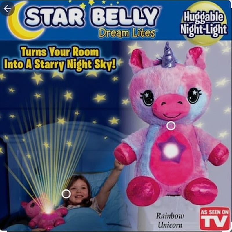 Star Belly Dream Lites Huggable Nightlight Plush Pink