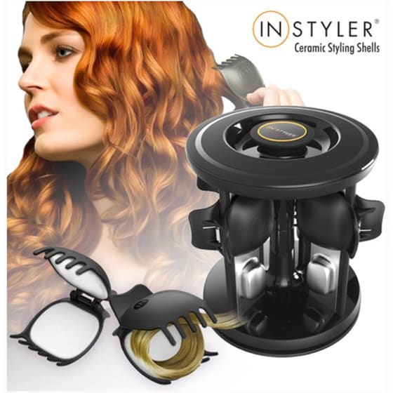 Ψαλίδι Μαλλιών InStyler Ceramic Styling Shells Κεραμική Συσκευή για Μπούκλες με Θερμαινόμενα Κλάμερ image 3