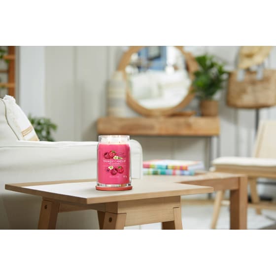 Κερί Yankee Candle Red Raspberry 9.3x15.7cm - Ροζ image 1