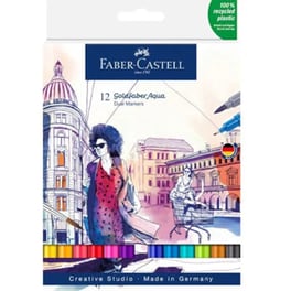 Μαρκαδόροι Faber Castell Goldfaber Aqua Dual Marker 0.2 - 0.5 mm (12 Τεμάχια)