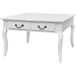 Τραπέζακι Σαλονιού VidaXL από MDF 80x80x50cm - Λευκό