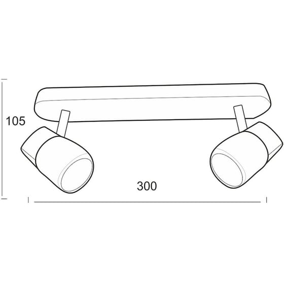 Σποτ Δίφωτο Aca Naples 0901062gab Μεταλλικό - Μπρονζέ image 1