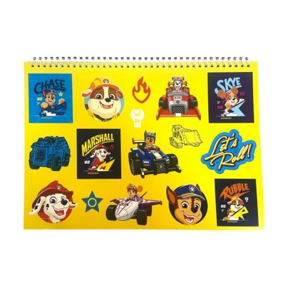 Μπλοκ Ζωγραφικής & Αυτοκόλλητα Gim 40Φ. Paw Patrol image 1