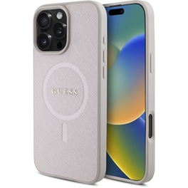 Θήκη Apple iPhone 16 Pro Max - Guess Saffiano - Pink