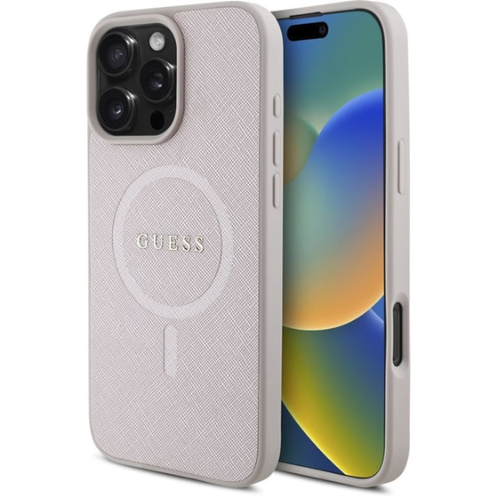 Θήκη Apple iPhone 16 Pro Max - Guess Saffiano - Pink image 0