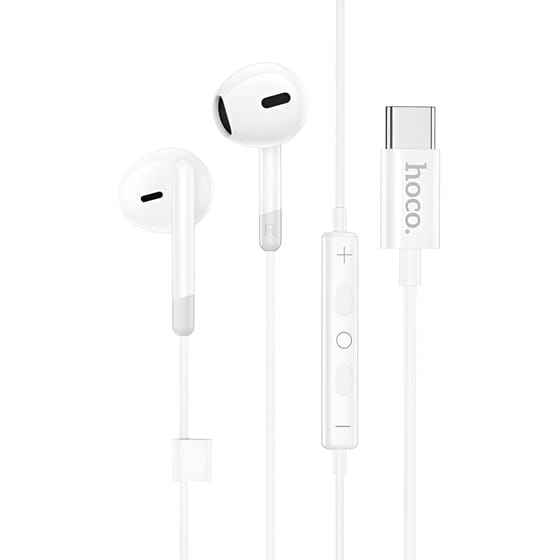 Ακουστικά Handsfree Hoco M109 Sunny USB-C - Λευκά image 0
