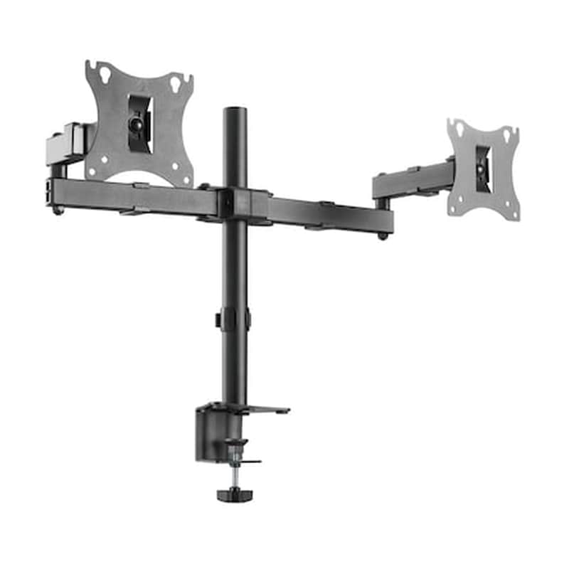 Βάση Τηλεόρασης Επιτραπέζια Brateck Ldt24-c024 Με Βραχίονα Για 2 Οθόνες 17 - 27 έως 2x7kg