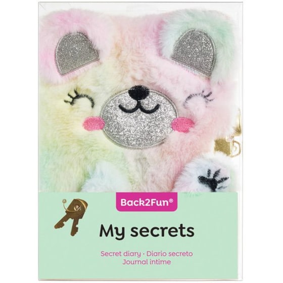 Τετράδιο Με Κλειδαριά Miquelrius Fluffy Αρκούδος 80 Φύλλων image 1