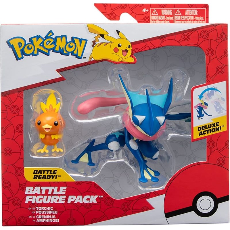 Φιγούρα Δράσης Jazwares Pokemon Greninja And Torchic