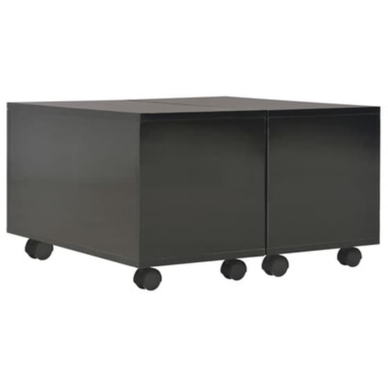 Τραπεζάκι Σαλονιού VidaXL από Μοριοσανίδα 60x60x35cm - Μαύρο image 2