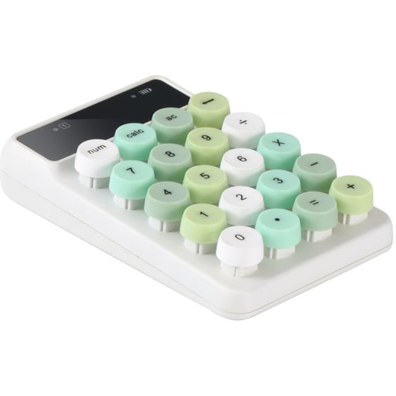 Alcatroz JellyBean Num A3 Ασύρματο Bluetooth Αριθμητικό Πληκτρολόγιο Crayon Green image 2