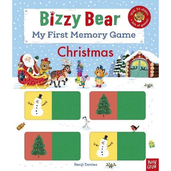 Bizzy Bear: My First Memory Game Book: Christmas image 0