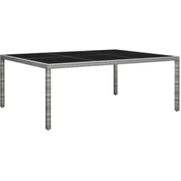 Τραπέζι Εξωτερικού Χώρου VidaXL από Ρατάν 200x150x74 cm - Γκρι