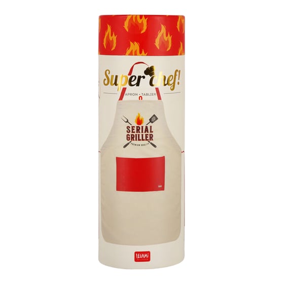 Ποδιά Μαγειρικής Legami Serial Griller - Μπεζ/Κόκκινη image 4