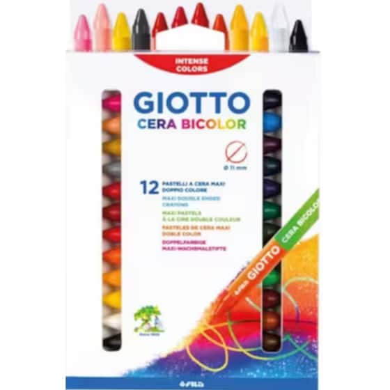 Κηρομπογιές Giotto Maxi Duo Διπλη Μυτη 12 Τεμάχια image 0