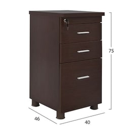 Συρταριερα Γραφειου Επαγγελματικη Wenge Fb92049.12 40x46x75υ Εκ.