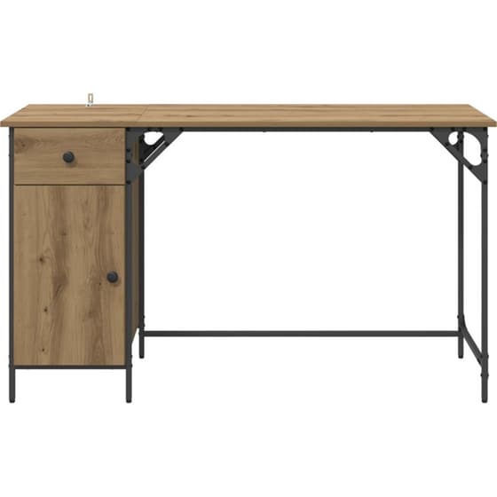 Γραφείο Υπολογιστή VidaXL 131x48x75 cm - Artisan Δρυς image 4
