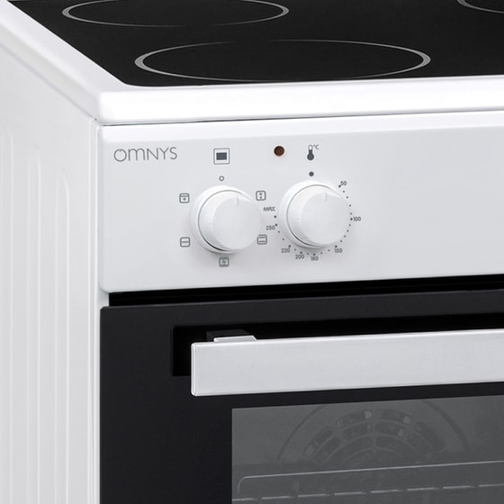 OMNYS CWH-65 69 Lt Λευκό Ηλεκτρική Κουζίνα Κεραμική image 1