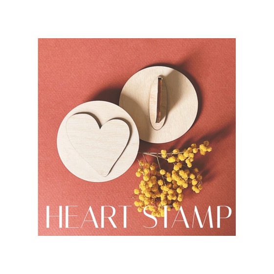 Σφραγίδα Ξύλινη Καρδιά (1 Τεμάχιο) image 2