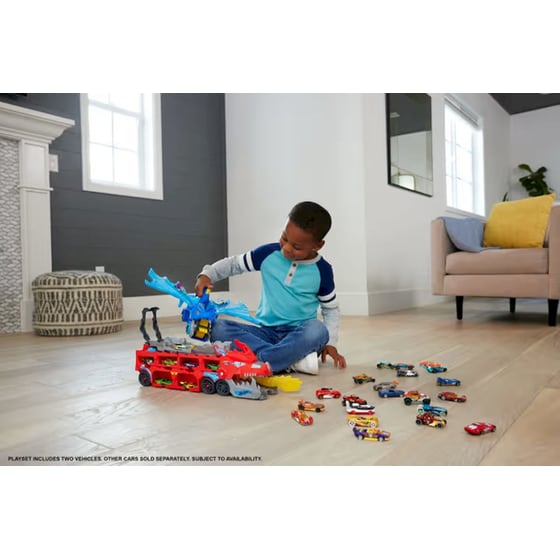 Mattel Hot Wheels City Πίστα Απόλυτη Νταλίκα με Διπλό Δράκο με 2 Αυτοκινητάκια 1:64 (JBM72) image 1