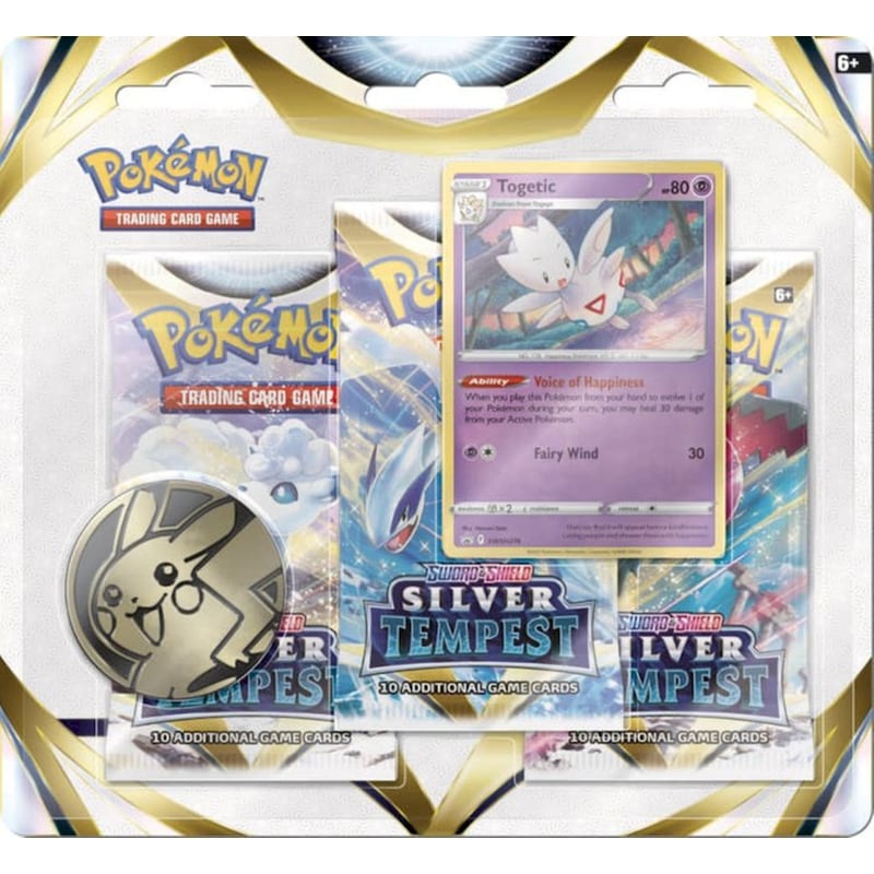 Pokémon TCG: Sword Shield - Silver Tempest 3-Booster Blister Togetic (Pokemon USA)