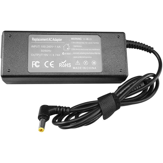 Τροφοδοτικό Laptop LAMTECH, 90W, Acer 19V/4.74A, Μαύρο image 0