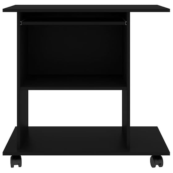 Γραφείο Υπολογιστή VidaXL από Μοριοσανίδα 80x50x75 cm - Μαύρο image 4