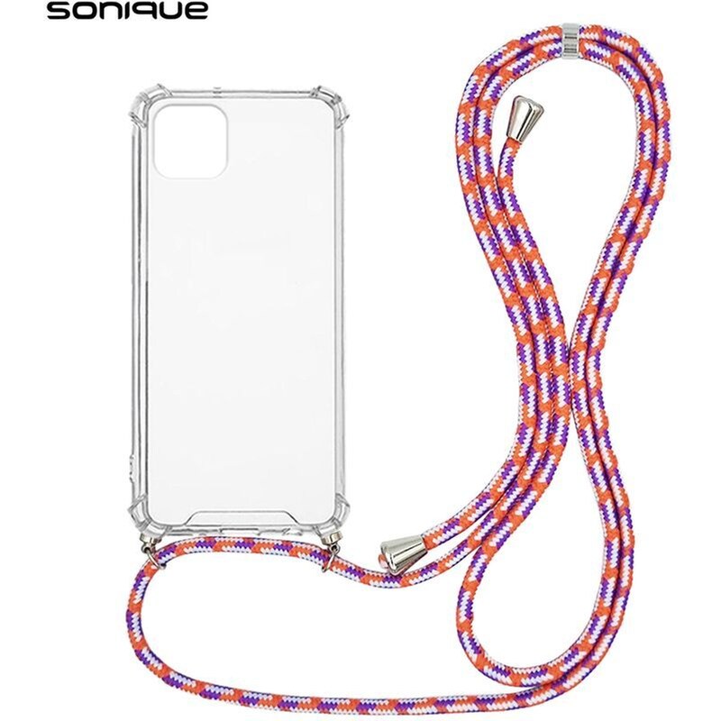 Θήκη Apple iPhone 11 - Sonique με Κορδόνι Armor Clear - Πορτοκαλί