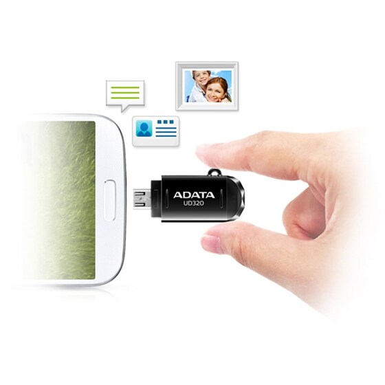 Micro USB stick Adata DashDrive Durable 16GB 2.0 UD320 Μαύρο image 4