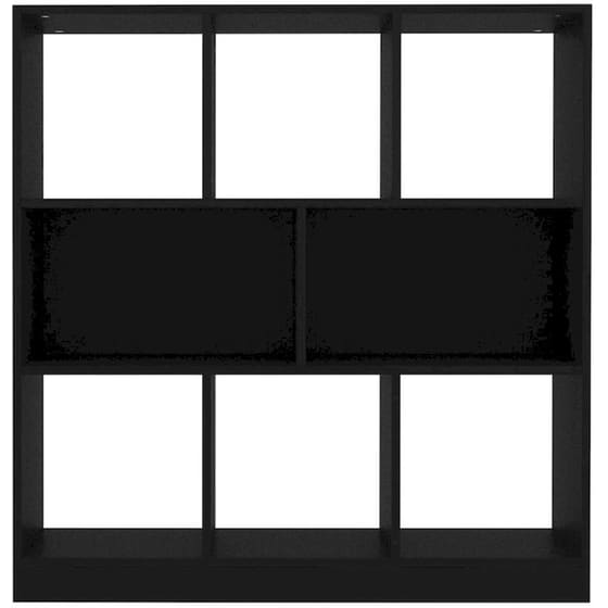 Βιβλιοθήκη VidaXL  από Μοριοσανίδα 97.5x29.5x100 cm - Μαύρο image 2