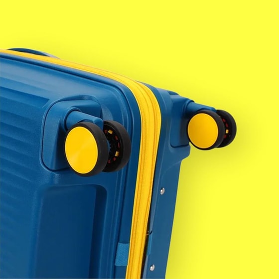 Βαλίτσα&nbsp;Μεγάλη&nbsp;Amber&nbsp;Μπλε 75cm image 10