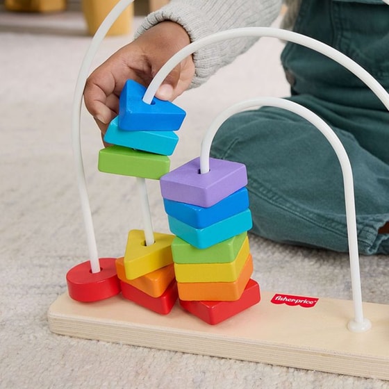 Ξύλινο Σετ Χάντρες Fisher-Price Ουράνιο Τόξο image 2