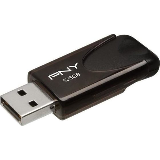 PNY Attaché 4 128GB USB 2.0 Stick Μαύρο image 2