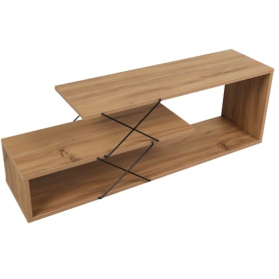 Έπιπλο Τηλεόρασης 24Mall Zano από Μοριοσανίδα 120x30x40 cm - Μπεζ image 2