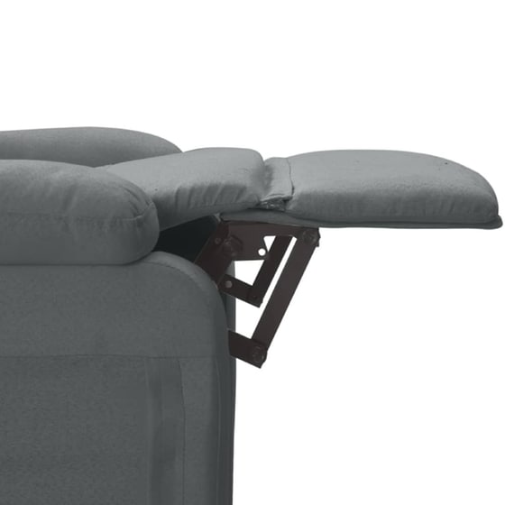 Πολυθρόνα Μασάζ VidaXL από Ύφασμα - Γκρι image 7