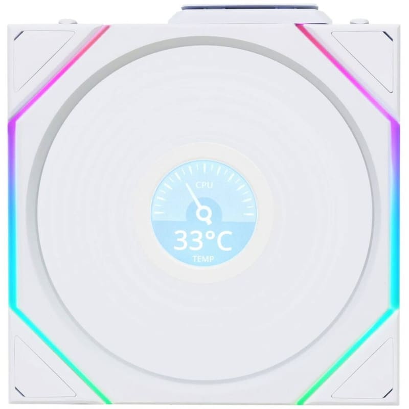 Case Fan Lian Li Uni Fan Tl-lcd Wireless 120mm - Λευκό