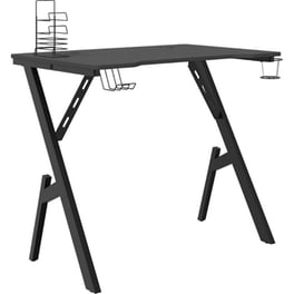 Γραφείο Gaming VidaXL με Πόδια σε Σχήμα Y 90x60x75 cm - Μαύρο