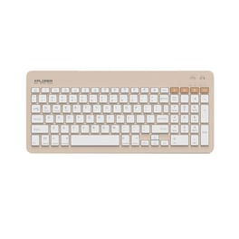 Alcatroz BTR200S Ασύρματο Bluetooth Πληκτρολόγιο Αγγλικό (US) - Μπεζ