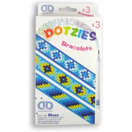 Diamond Dotz Dotzies Σετ 3 Βραχιόλια Μπλε