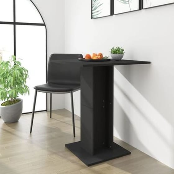 Τραπέζι Vidaxl Bistro από Μοριοσανίδα 60x60x75 cm - Μαύρο image 2