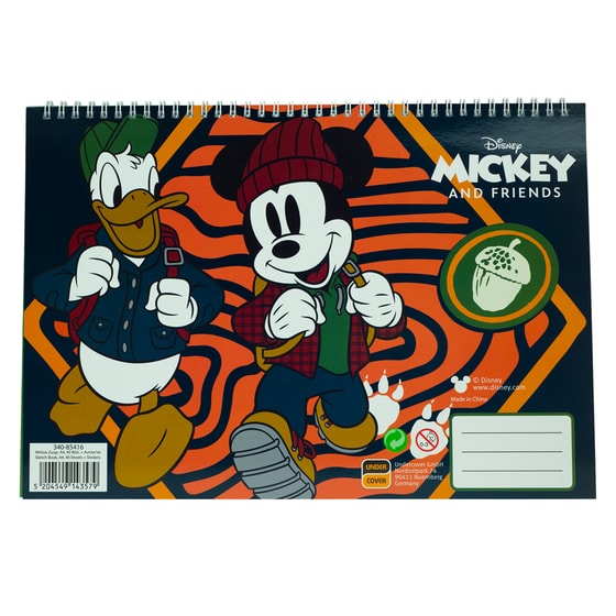 Μπλοκ Ζωγραφικής GIM 23X33 Mickey A4 40 Φύλλων image 0