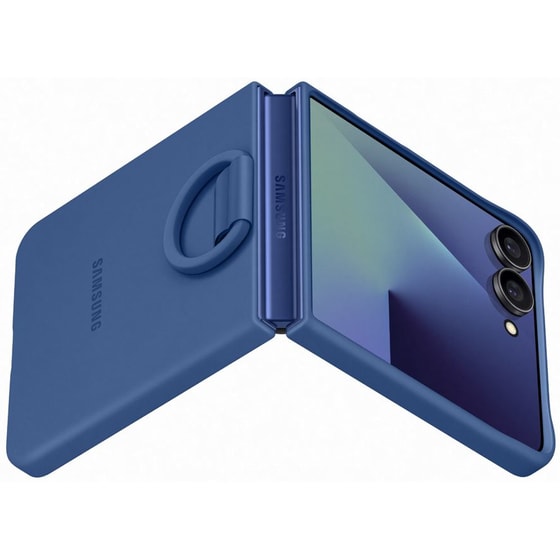 Θήκη Samsung Galaxy Z Flip7 - Samsung Ring Silicone Case - Blue image 5